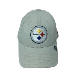 Pittsburgh Steelers NFL New Era 9TWENTY Adjustable Strapback Cap Beige Cotton